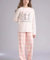 DEFACTO Kız Çocuk %100 Pamuklu 2li Pijama Takımı