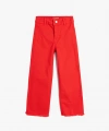 KOTON Kız Çocuk Bol Paça Cepli Pamuklu Wide Leg Jean