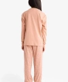 DEFACTO Kız Çocuk Pijama Takımı Baskılı Uzun Kollu Üst Uzun Alt