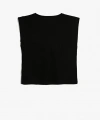 KOTON Kız Çocuk Siyah Kolsuz T-shirt