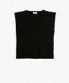 KOTON Kız Çocuk Siyah Kolsuz T-shirt
