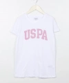 Kız Çocuk Baskılı Beyaz T-shirt