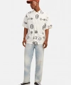 JACK & JONES Erkek Desenli Oversize Gömlek