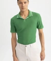 DEFACTO Erkek Modern Fit Polo Yaka Kısa Kollu Pamuklu Tişört