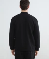 LC Waikiki Erkek Vision Siyah Kolej Yaka Sweatshirt