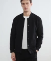 LC Waikiki Erkek Vision Siyah Kolej Yaka Sweatshirt