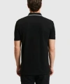 Erkek Siyah Slim Fit Polo Yaka Basic Tişört