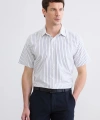LC Waikiki Erkek Beyaz Regular Fit Çizgili Gömlek
