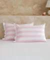 LC Waikiki Sarı Çizgili Pamuklu Yastık Kılıfı 2 li 50x70 Cm