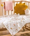 LC Waikiki Karışık Baskılı Kız Bebek Müslin Örtü 85x85 Cm