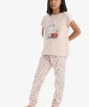 DEFACTO Kız Çocuk %100 Pamuklu Anime Baskılı Pijama Takımı