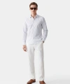 LC Waikiki Erkek Mavi Slim Fit Çizgili Gömlek