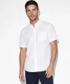 LC Waikiki Erkek Classic Beyaz Regular Fit Armürlü Gömlek