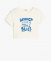 Koton Kız Çocuk Ekru T-Shirt