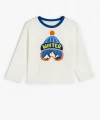 Koton Çocuk Kış Temalı Baskılı Uzun Kollu Bisiklet Yaka Sweatshirt