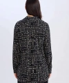 Defacto Kadın Loose Fit Gömlek Yaka Desenli Uzun Kollu Gömlek Tunik