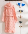 LC Waikiki HOME Kız Çocuk Pembe Fiyonk Baskılı Bornoz
