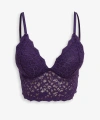 LC Waikiki Mürdüm Balensiz Dolgusuz Dantelli Bralet