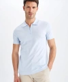 Defacto Slim Fit Polo Yaka Pamuklu Penye Tişört