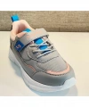 Jump Çocuk Günlük Spor Ayakkabı Gri / Somon