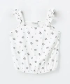 LC Waikiki Kare Yaka Çiçekli Kız Çocuk Crop Bluz
