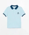 LC Waikiki Polo Yaka Nakışlı Kısa Kollu Erkek Çocuk Tişört