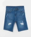 LC Waikiki Yırtık Detaylı Erkek Çocuk Jean Şort