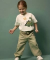 Defacto Dinozor Baskılı Ekru Erkek Bebek T-Shirt
