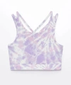 LC Waikiki U Yaka Batik Desenli Kız Çocuk Crop Atlet