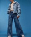 Defacto Kız Çocuk Wide Leg Geniş Bol Paça Jean Pantolon
