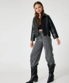 Koton Kot Pantolon Bol Paça Beli Lastikli Pamuklu - Wide Leg Jean