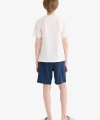 Defacto Regular Fıt Baskılı 2li Ekru Pijama Takımı Erkek Çocuk