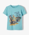 name ıt Erkek Çocuk Mavi Timsah Baskılı T-shirt