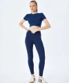 Koton Yüksek Bel Dikiş Detaylı Slim Fit Spor Tayt