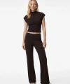 Koton Modal Karışımlı Slim Fit İspanyol Paça Tayt