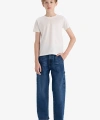 Defacto Wide Leg Düz Paça Jean Pantolon Erkek Çocuk