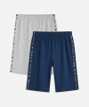 LC Waikiki Lacivert Yanı Şeritli Erkek Çocuk Pijama Şort 2li