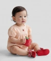 LC Waikiki Pembe Nakışlı Kız Bebek Müslin Çıtçıtlı Body