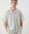 LC Waikiki Vision Regular Fit Kısa Kollu Erkek Dokulu Gömlek