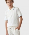 LC Waikiki Ekru Polo Yaka Erkek Çocuk Tişört