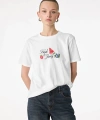 Koton Karpuz ve Çilek Baskılı Beyaz Kadın T-Shirt