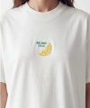 LC Waikiki Beyaz Limon Nakışlı %100 Pamuklu Kadın Tişört