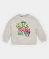 Defacto %100 Pamuk Bisiklet Yaka Baskılı Sweatshirt Erkek Bebek