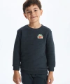 LC Waikiki Bisiklet Yaka Baskılı Erkek Bebek Sweatshirt