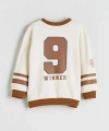 LC Waikiki Bisiklet Yaka Baskılı Erkek Çocuk Sweatshirt