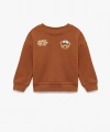 Koton Uzun Kollu Bisiklet Yaka Ayıcık Baskılı Sweatshirt