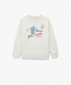 Koton Baskılı Uzun Kollu Bisiklet Yaka Pamuklu Şardonlu Sweatshirt