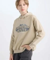 Defacto Erkek Çocuk Oversize Geniş Kalıp Kapüşonlu Baskılı Sweatshirt