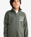 Defacto Yarım Fermuarlı İçi Yumuşak Tüylü Baskılı Sweatshirt Erkek Çocuk