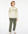 Koton Uzun Kollu Bisiklet Yaka Baskılı Şardonlu Oversize Sweatshirt
